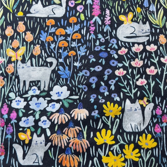 Unicorns, Cats, Flowers, Mixed Lot 100% Cotton Fabric, Quilt Sew, Craft 4-1/2 Yd - Picture 4 of 13